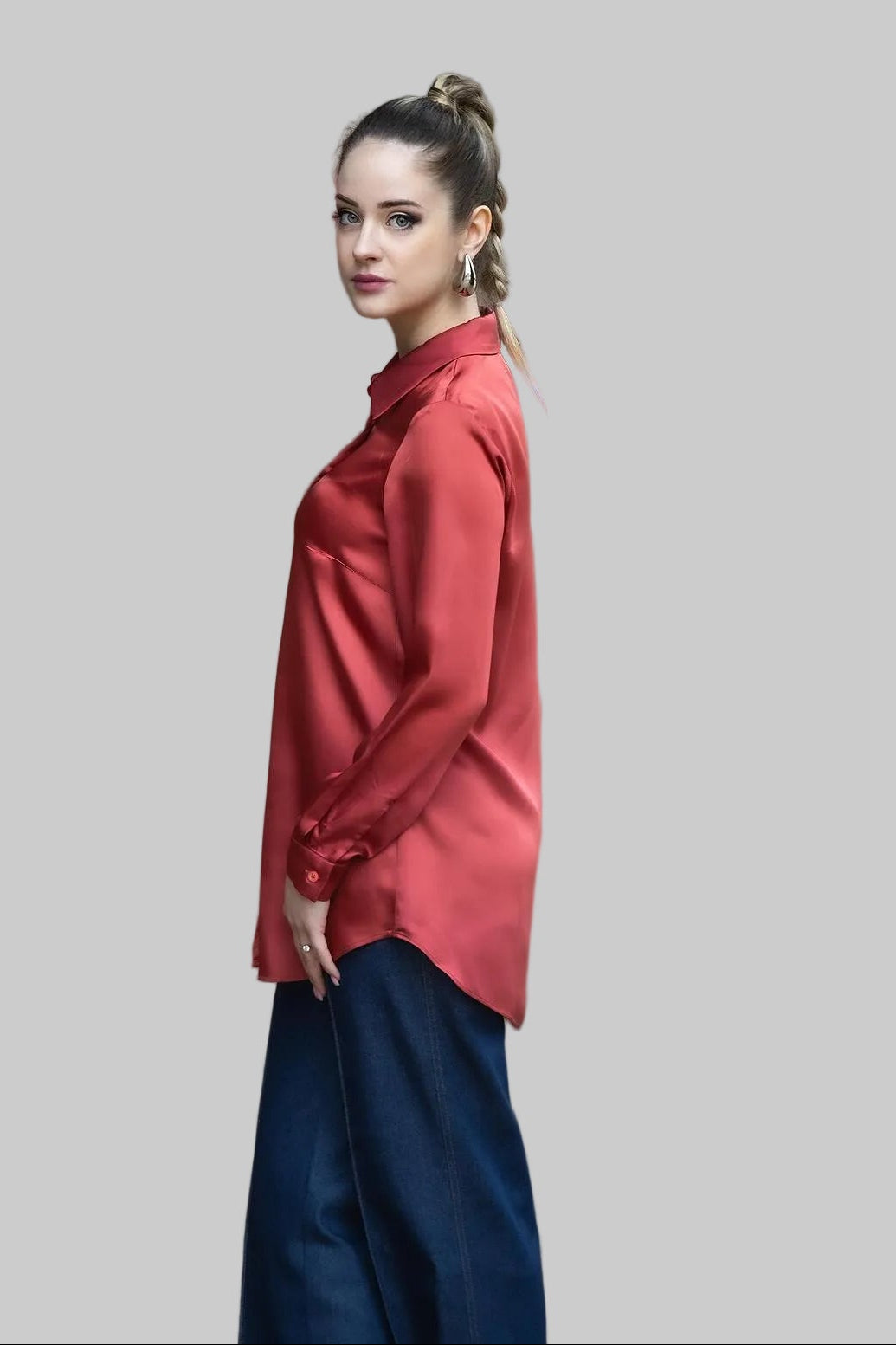 Дамска риза в корал 